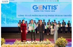 GENTIS vinh dự nhận giải thưởng “Thương hiệu số 1 Việt Nam trong lĩnh vực Phân tích di truyền” và “Sản phẩm/ Dịch vụ tốt nhất vì người tiêu dùng cho xét nghiệm PGT-M”